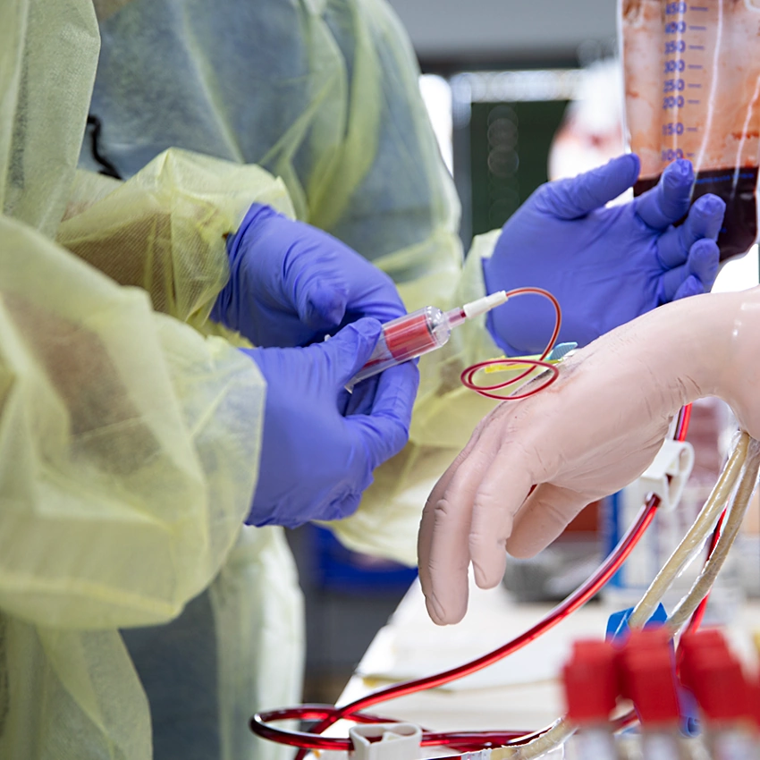 dental student practicing